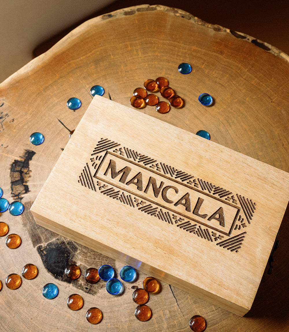 Mancala, Hand-Carved Mango Wood