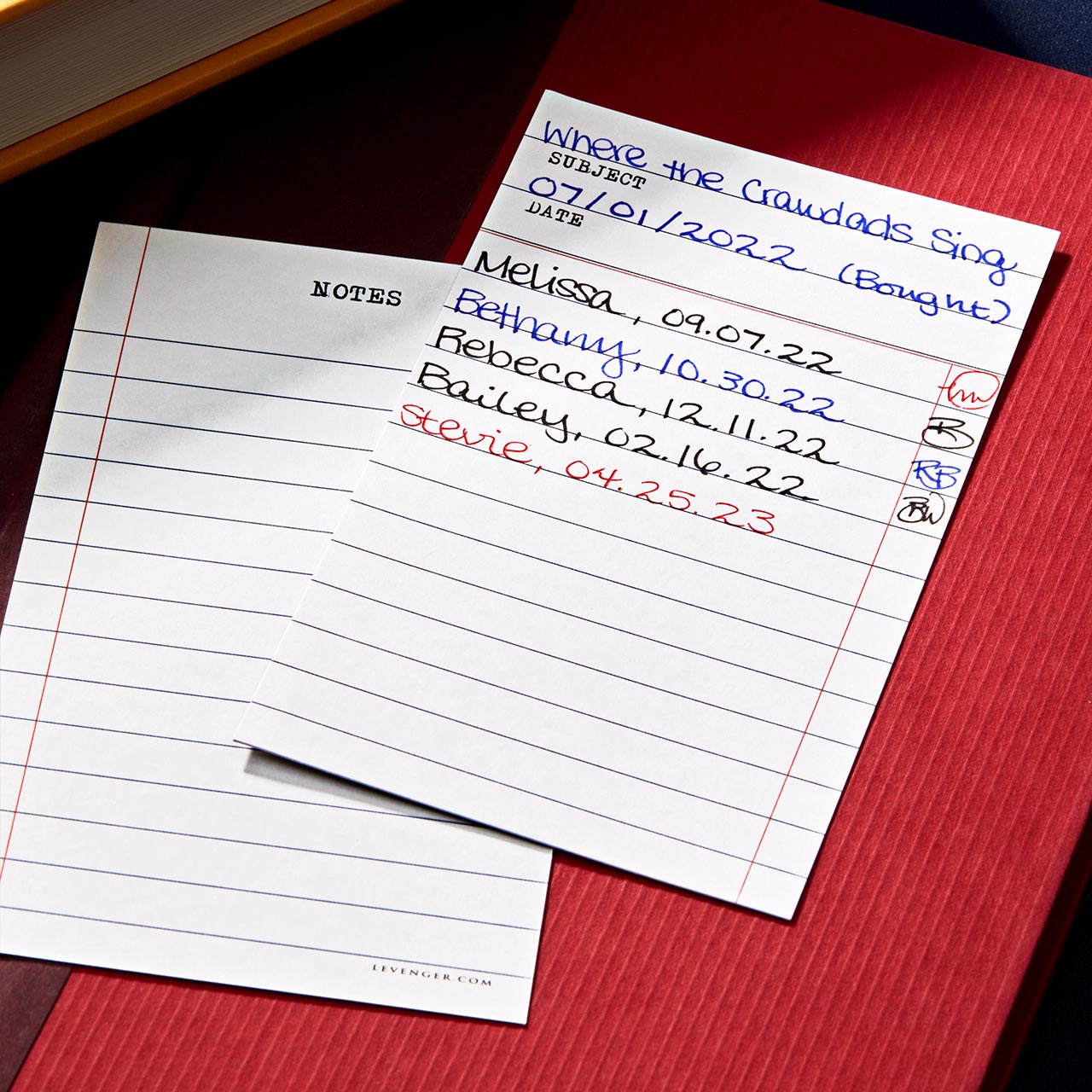 Vintage Library 3 x 5 Cards (set of 50)