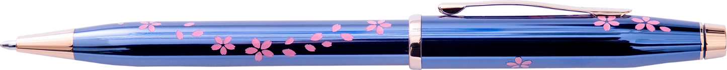 A.T. Cross Century II Ballpoint Pen, Cherry Blossom Blue