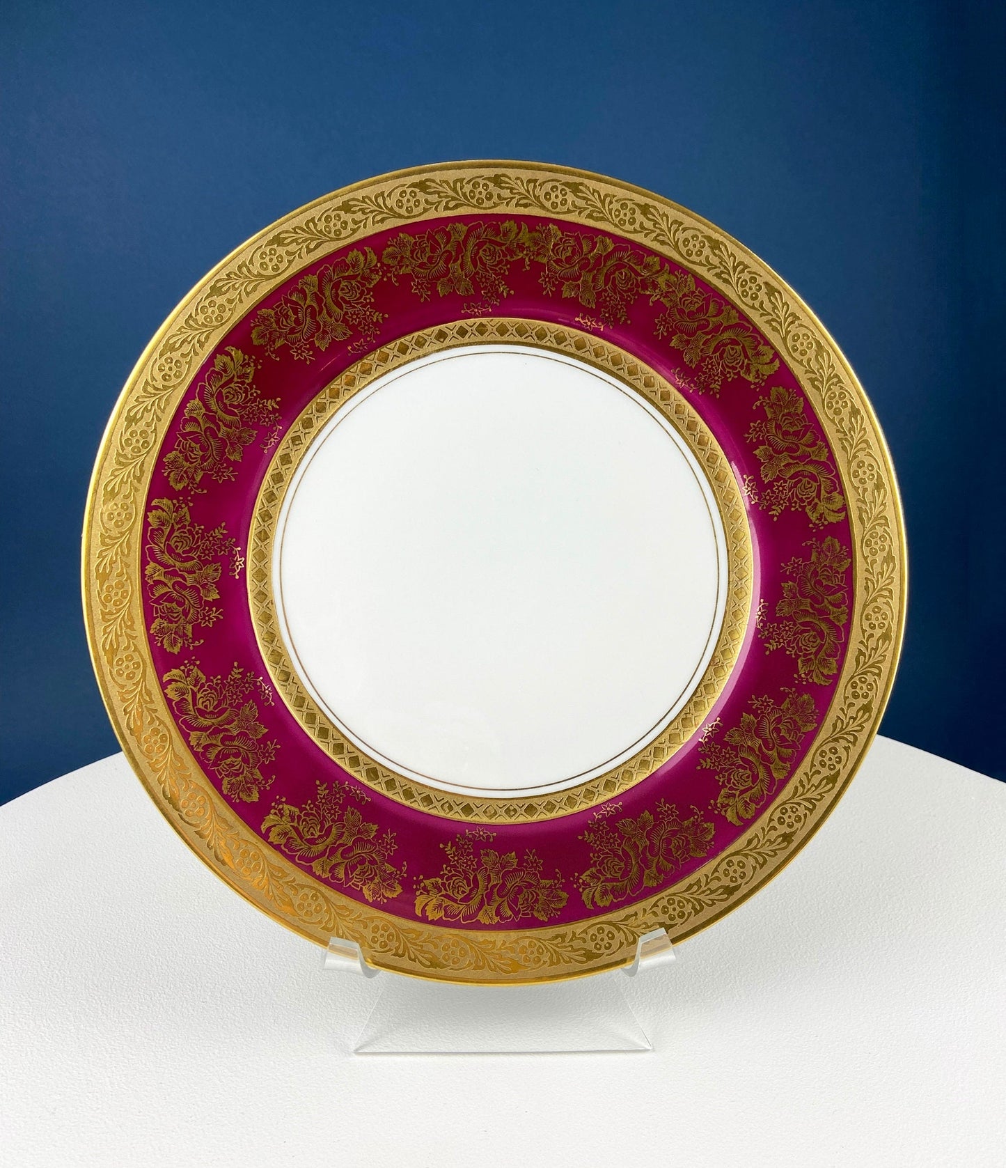 Wheeling Gold Cup and Saucer with Hutschenreuther Plate