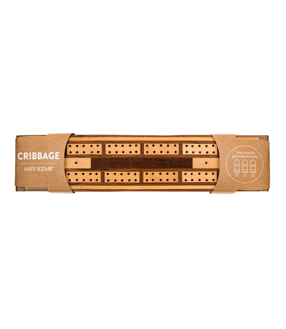 Cribbage Board, Indian Rosewood and Haldu