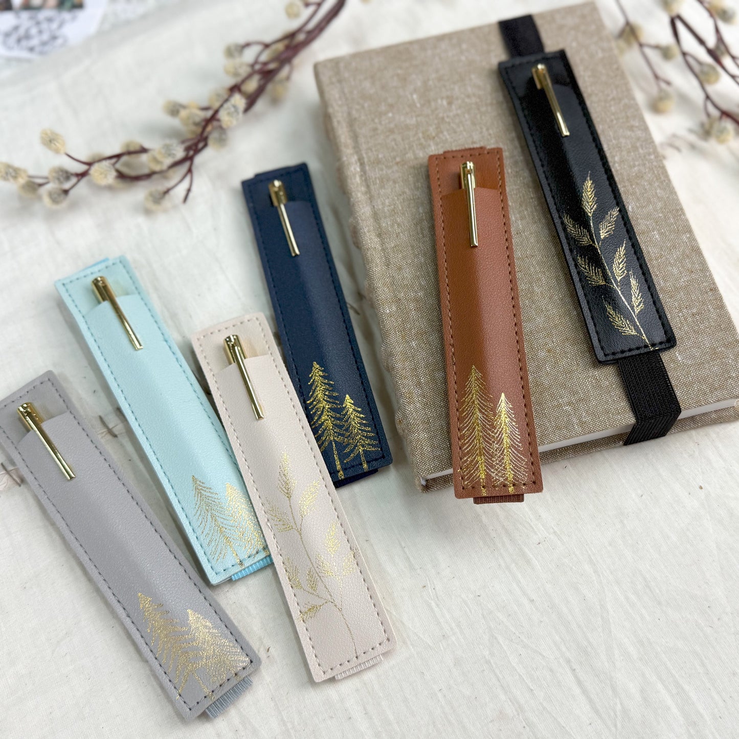 Elastic Pen Holder — Trees