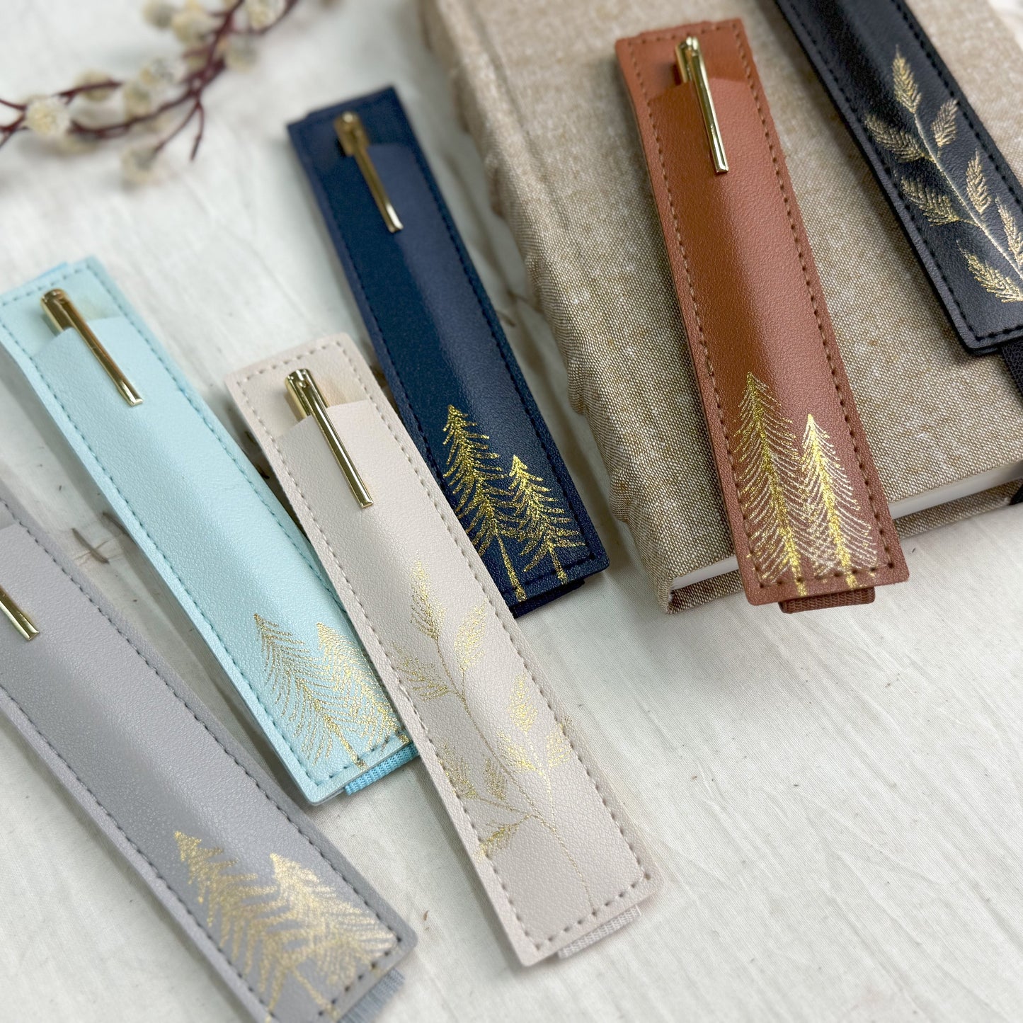 Elastic Pen Holder — Trees