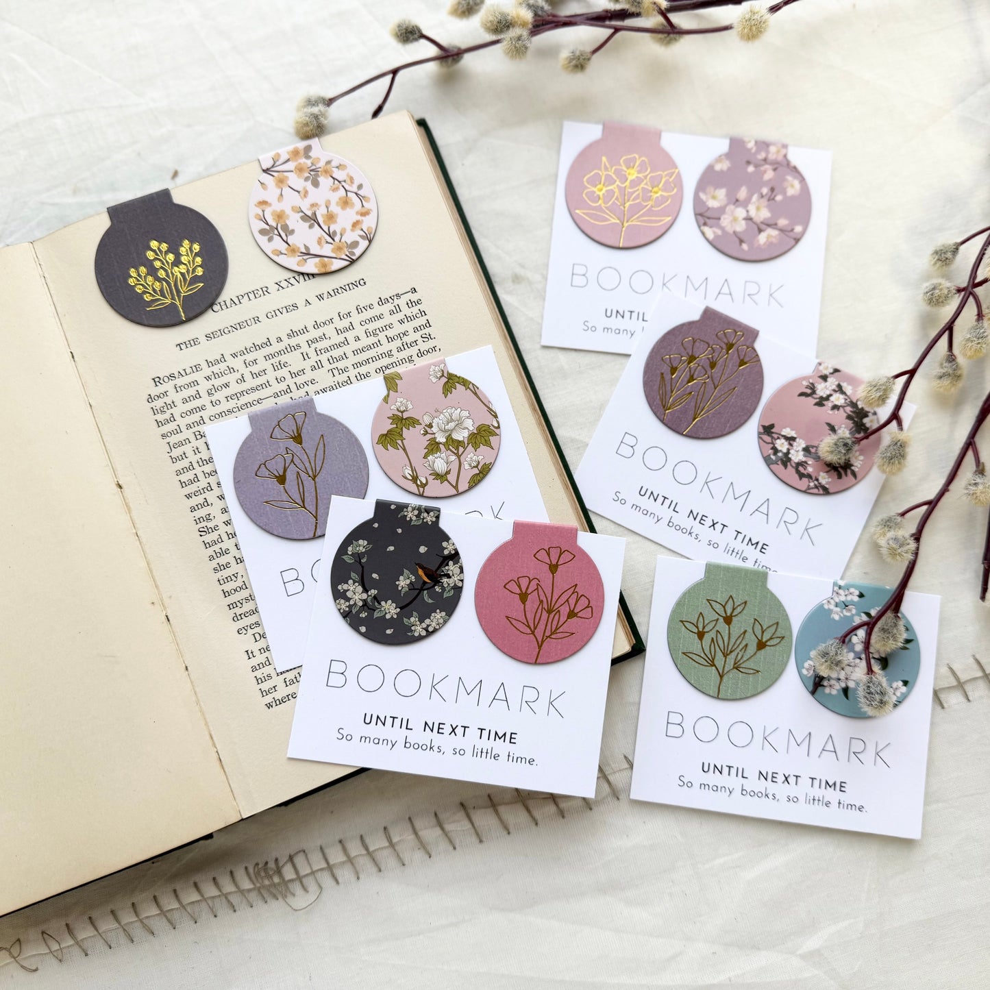 Magnet Bookmarks — Floral