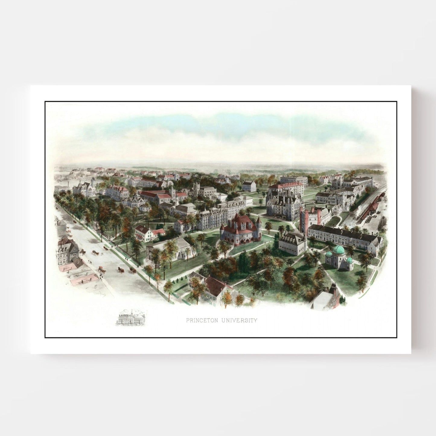 Vintage Map of Princeton University, 1906
