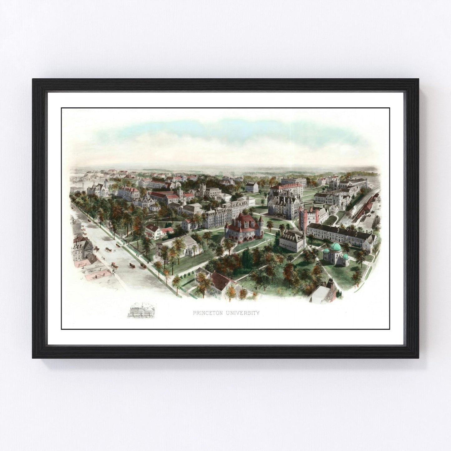Vintage Map of Princeton University, 1906