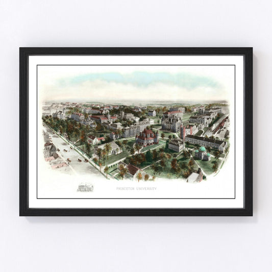 Vintage Map of Princeton University, 1906