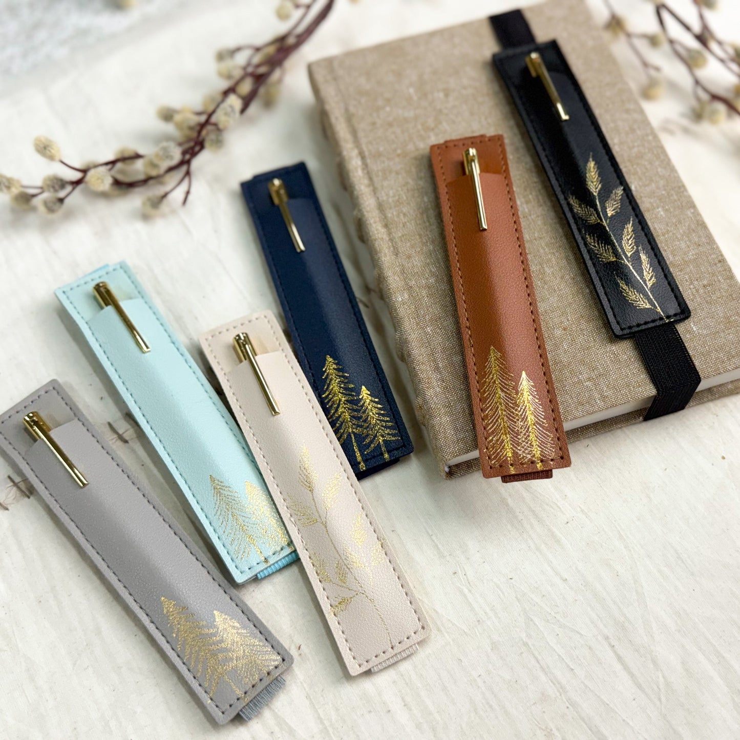 Elastic Pen Holder — Trees