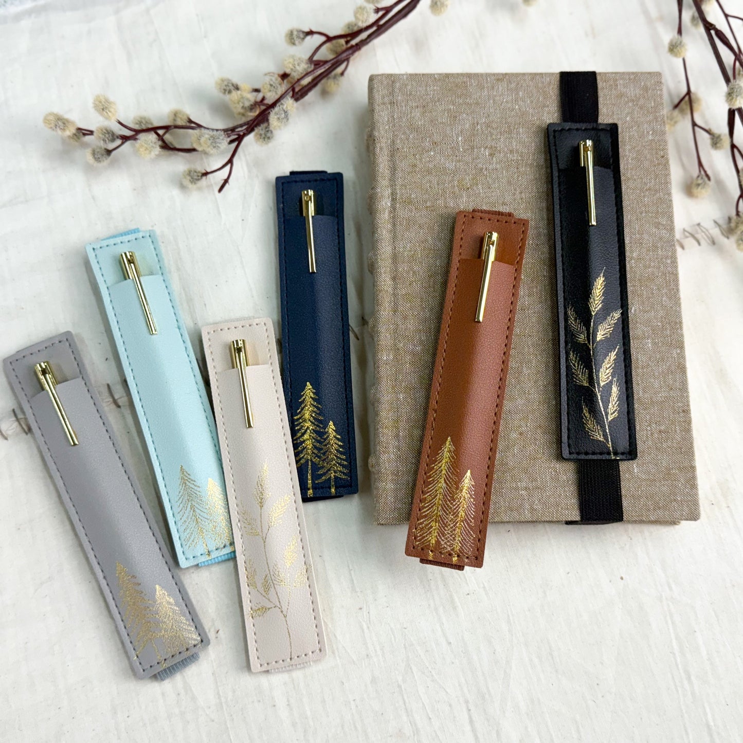 Elastic Pen Holder — Trees