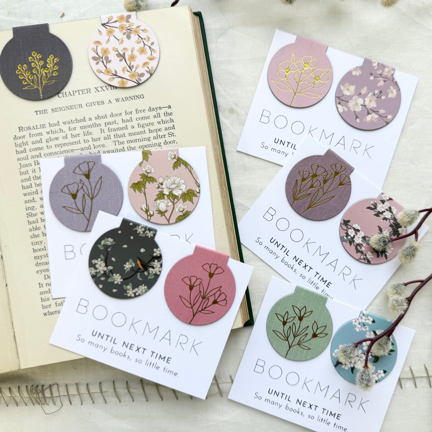 Magnet Bookmarks — Floral