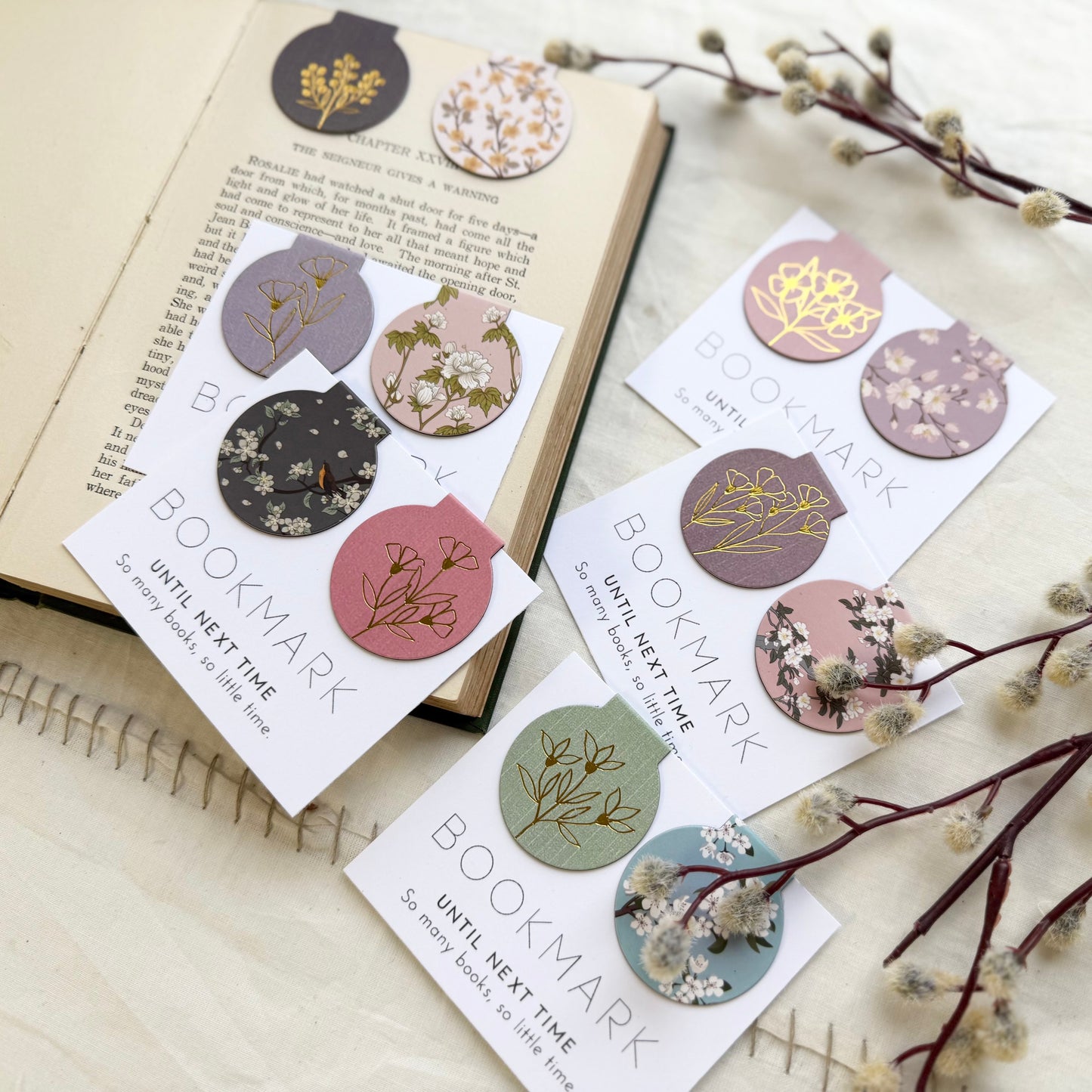 Magnet Bookmarks — Floral