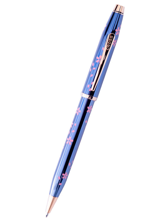 A.T. Cross Century II Ballpoint Pen, Cherry Blossom Blue