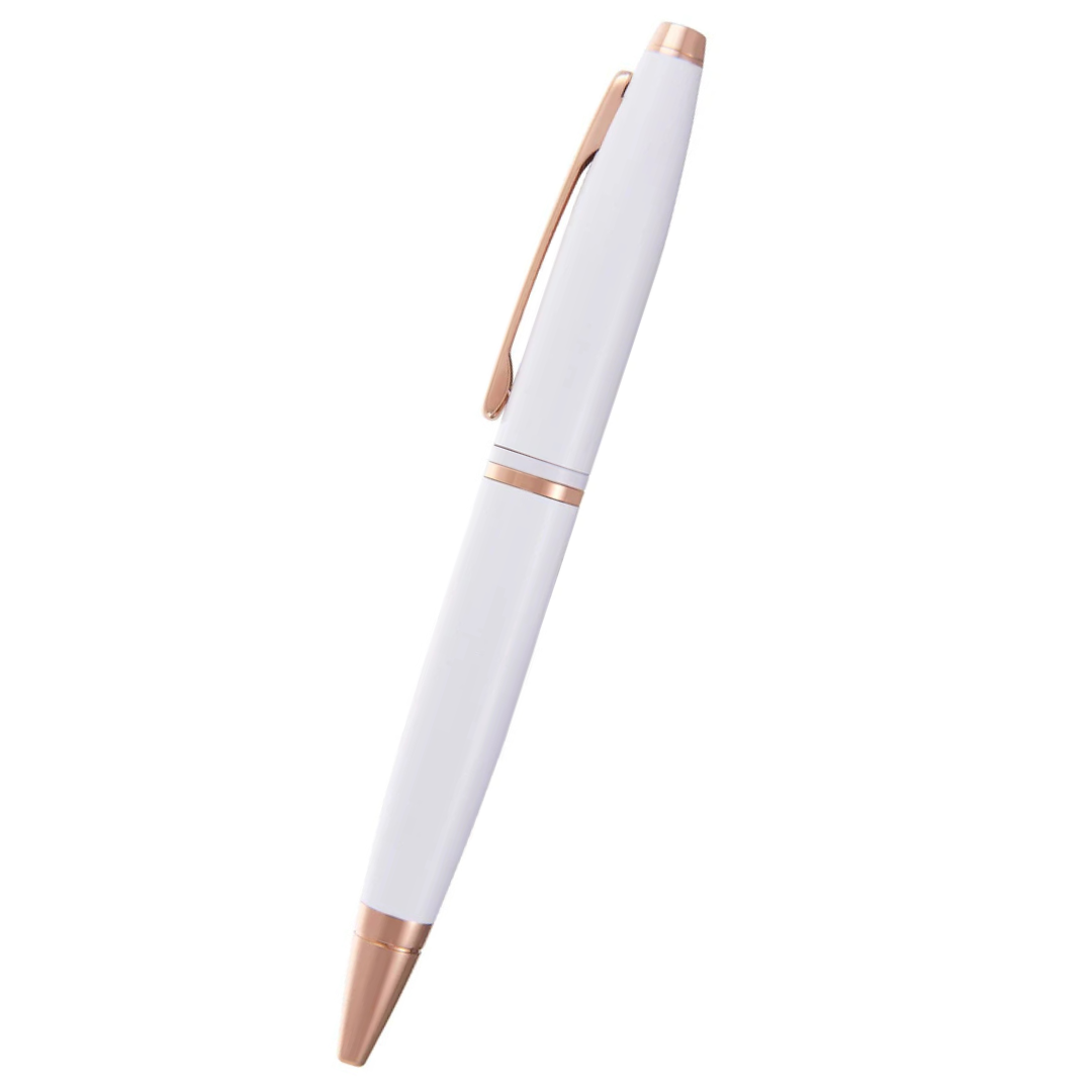 A.T. Cross Calais Ballpoint Pen, Pearlescent White