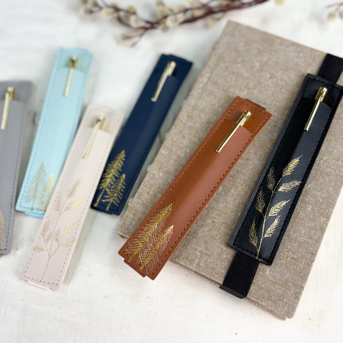 Elastic Pen Holder — Trees