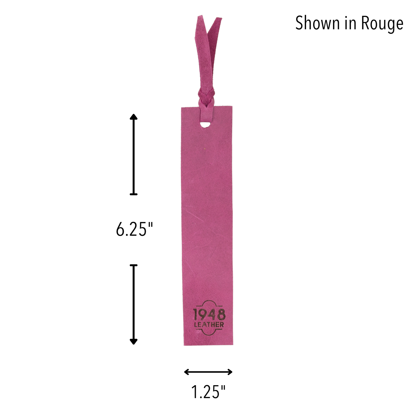Bourbon Leather Bookmark - Handcrafted Full-Grain