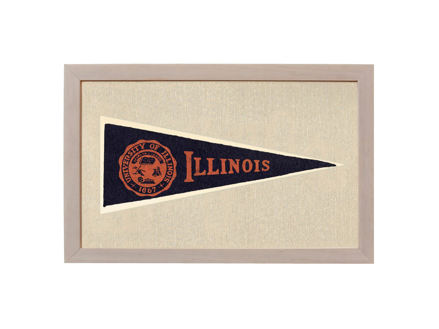 Vintage University of Illinois Hormel Pennant