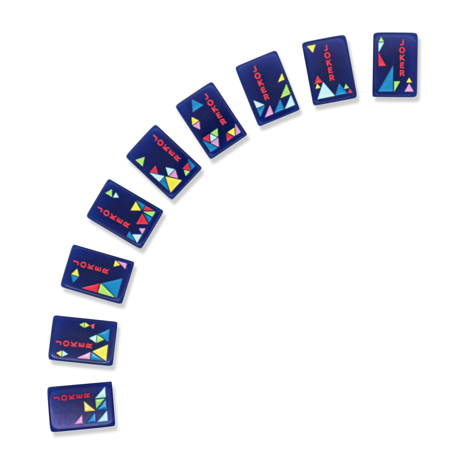 Navy Architectural Mahjong Tile Set