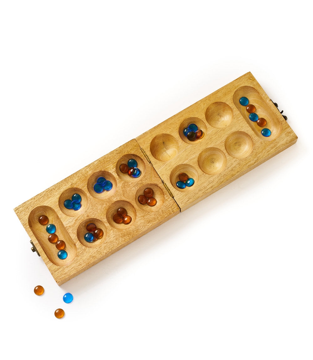 Mancala, Hand-Carved Mango Wood