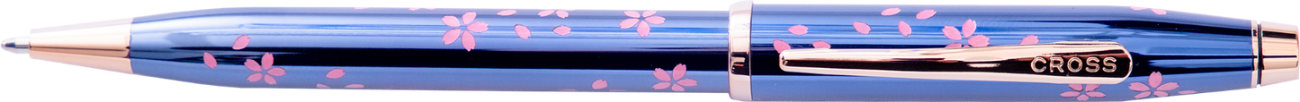 A.T. Cross Century II Ballpoint Pen, Cherry Blossom Blue