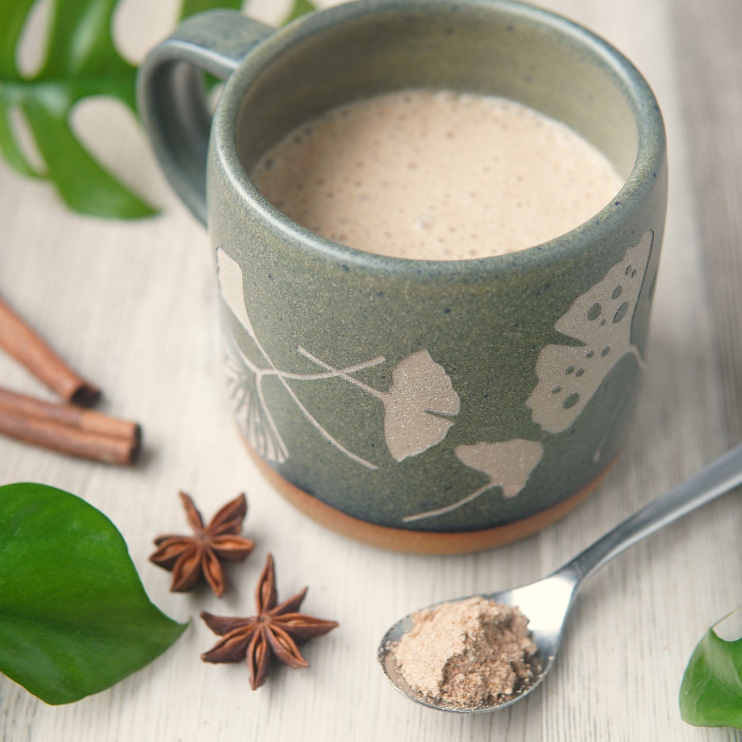 Ginkgo Leaves Mug, Forest Style