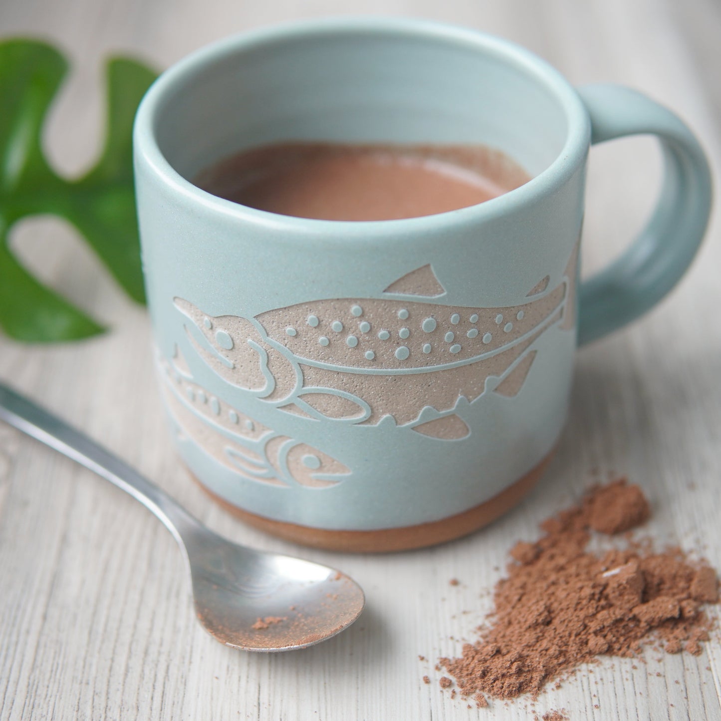 Salmon Mug, Forest Style