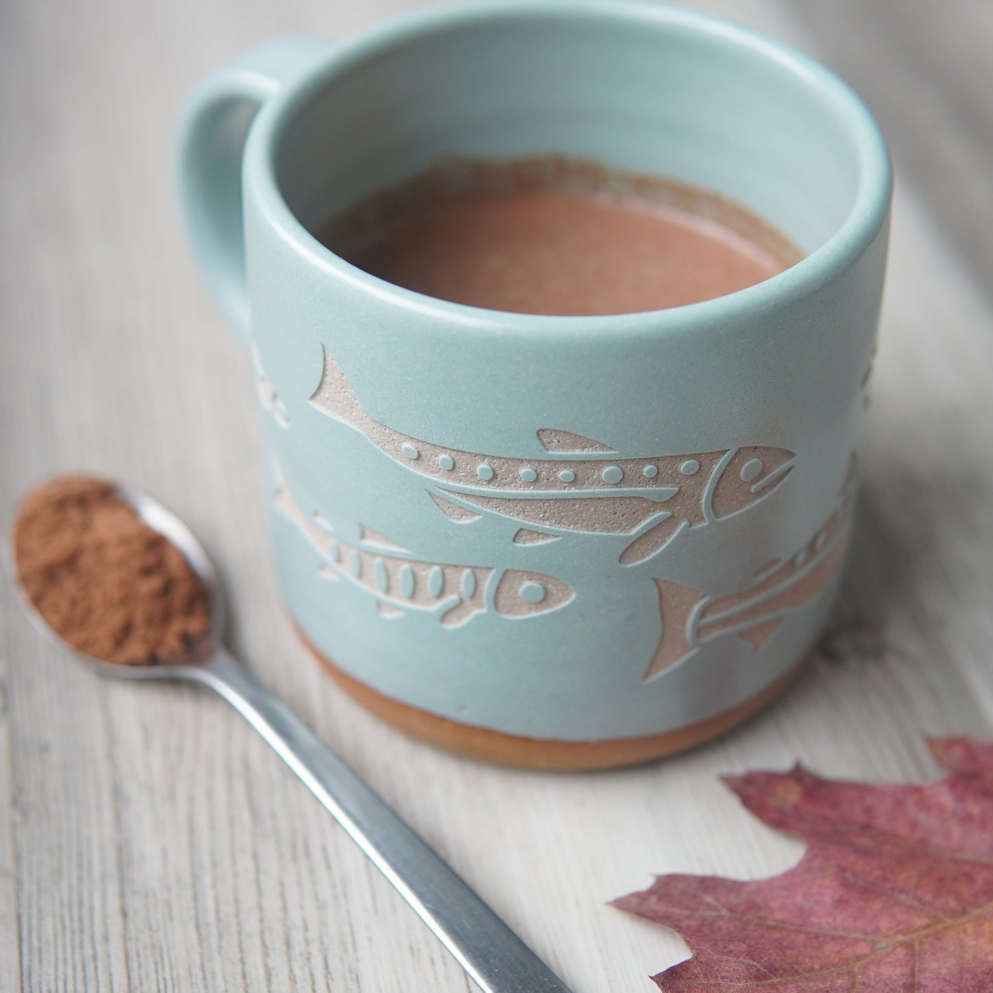 Salmon Mug, Forest Style