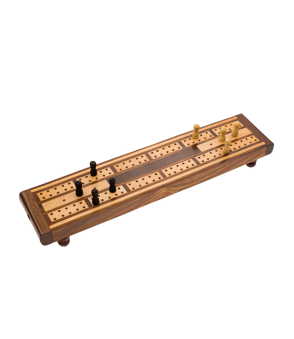 Cribbage Board, Indian Rosewood and Haldu
