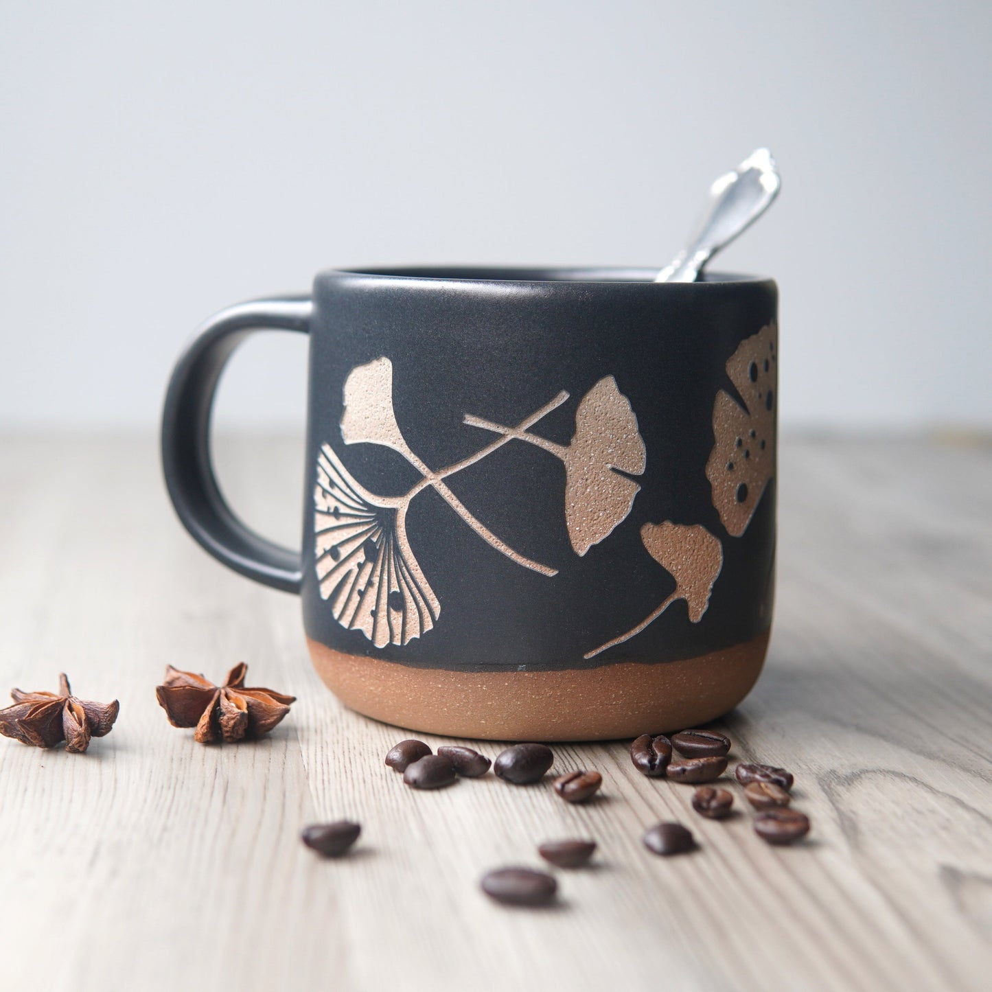 Ginkgo Leaves Mug, Forest Style