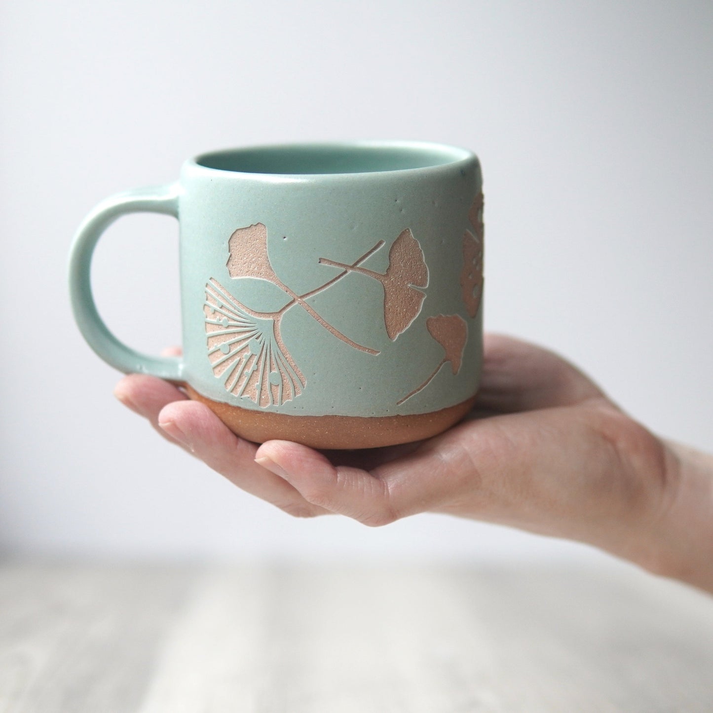 Ginkgo Leaves Mug, Forest Style
