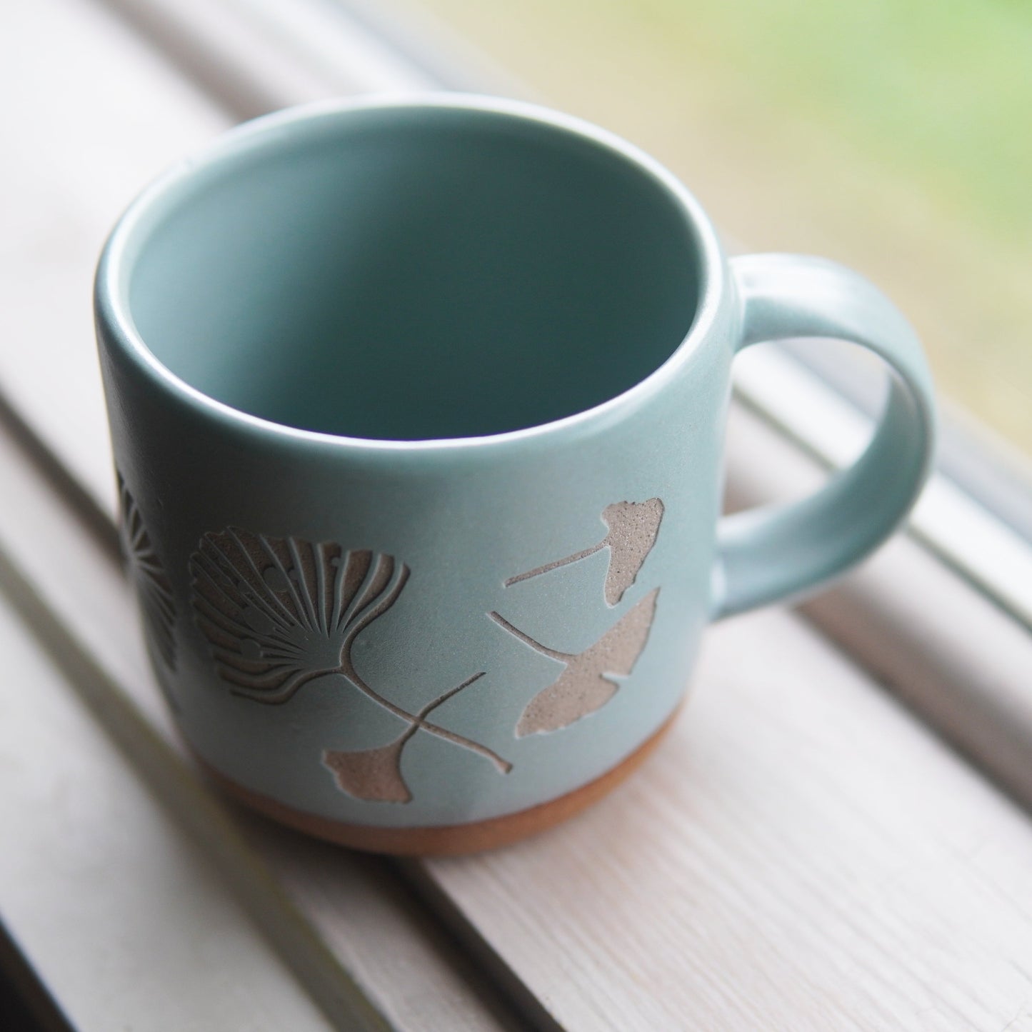 Ginkgo Leaves Mug, Forest Style