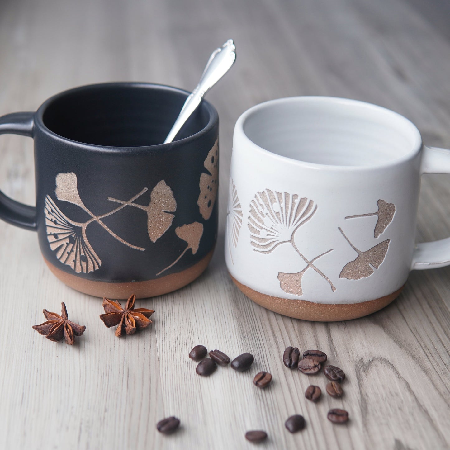 Ginkgo Leaves Mug, Forest Style