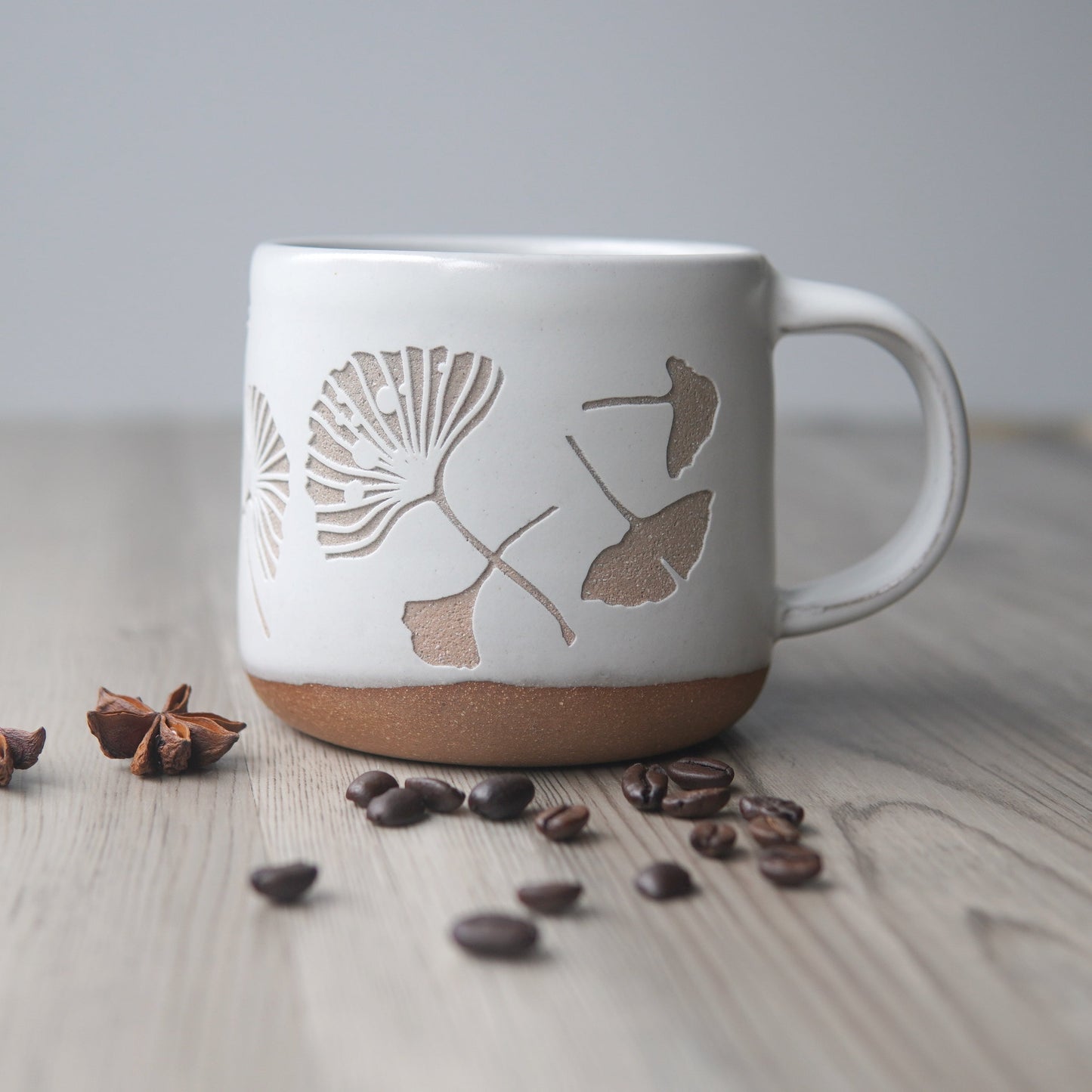 Ginkgo Leaves Mug, Forest Style