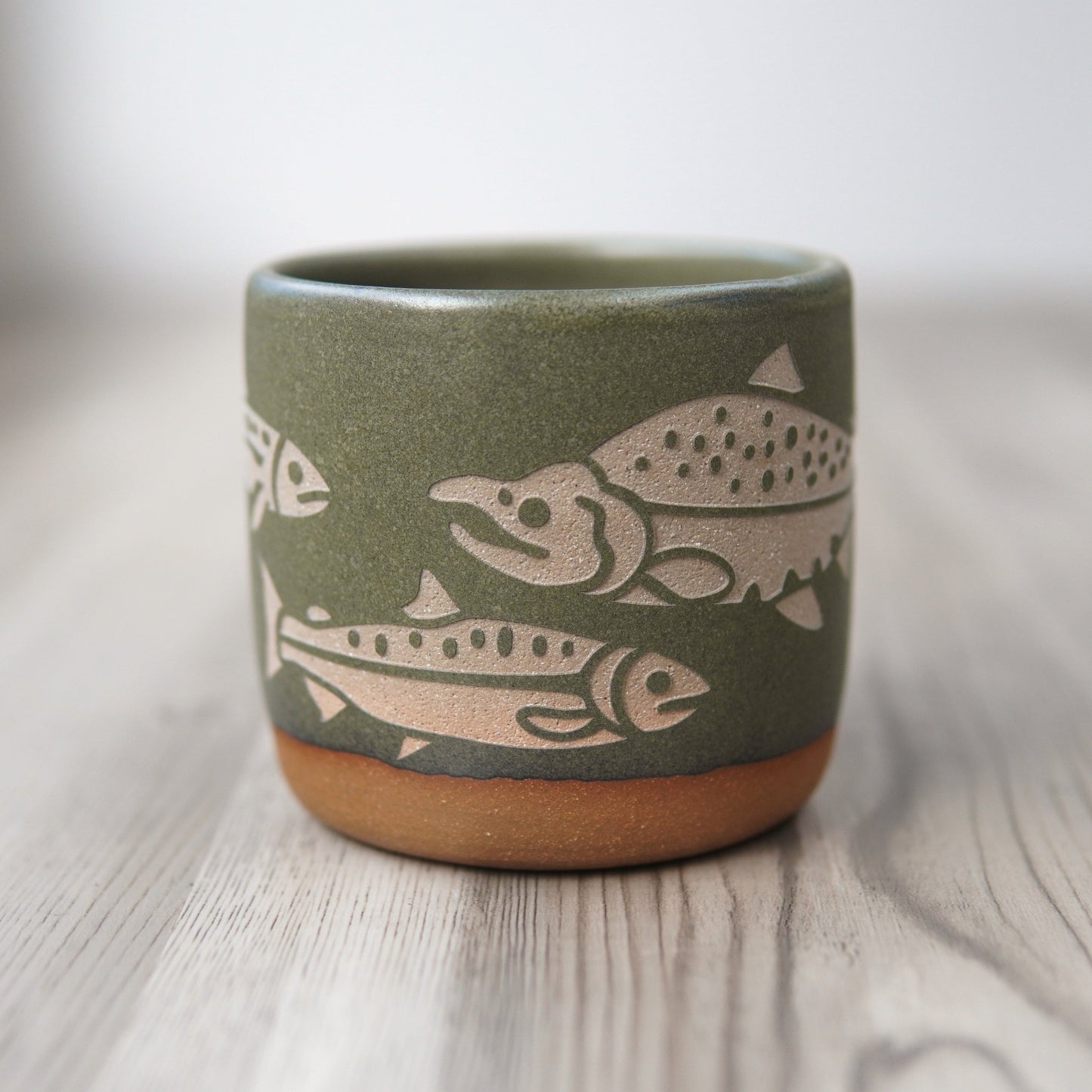 Salmon Mug, Forest Style