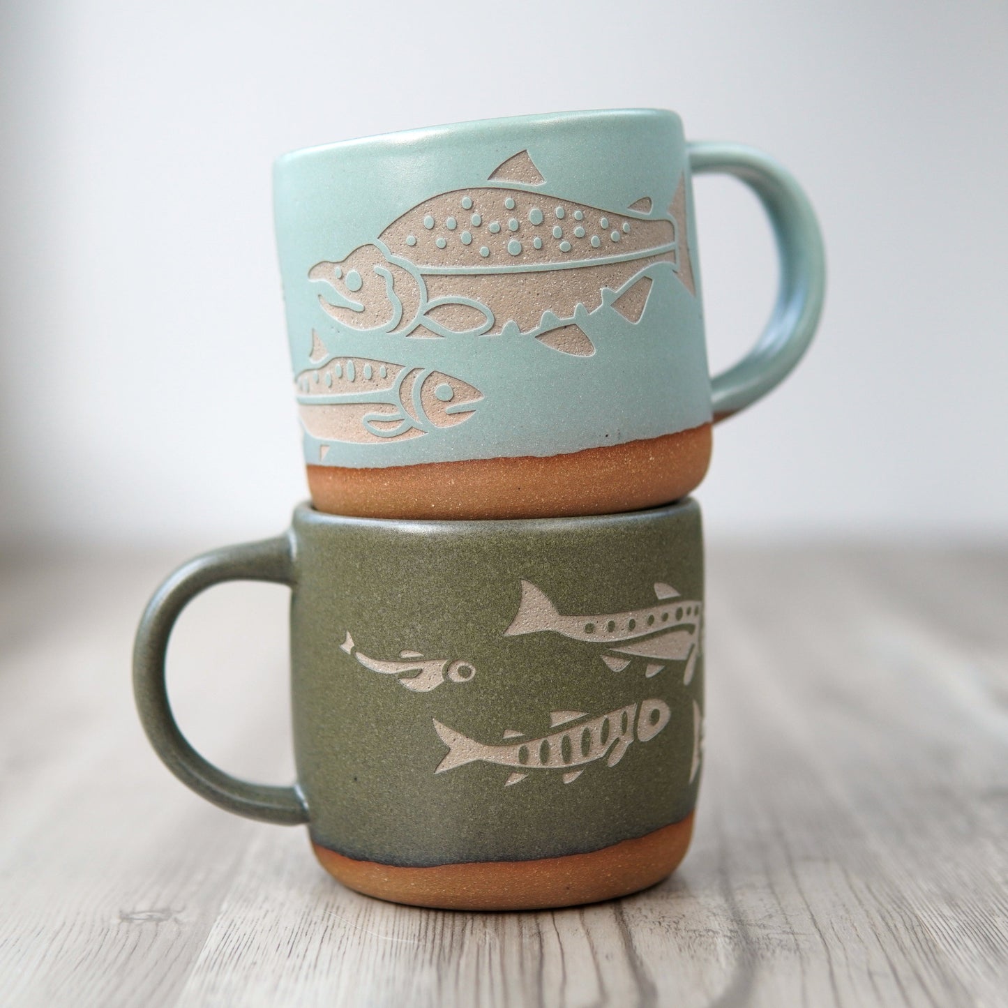 Salmon Mug, Forest Style