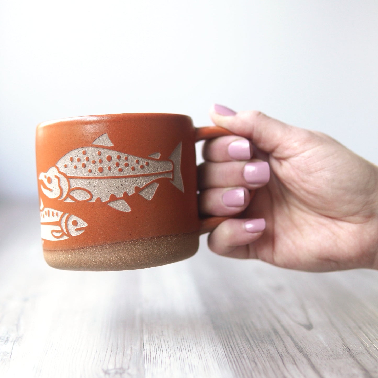 Salmon Mug, Forest Style