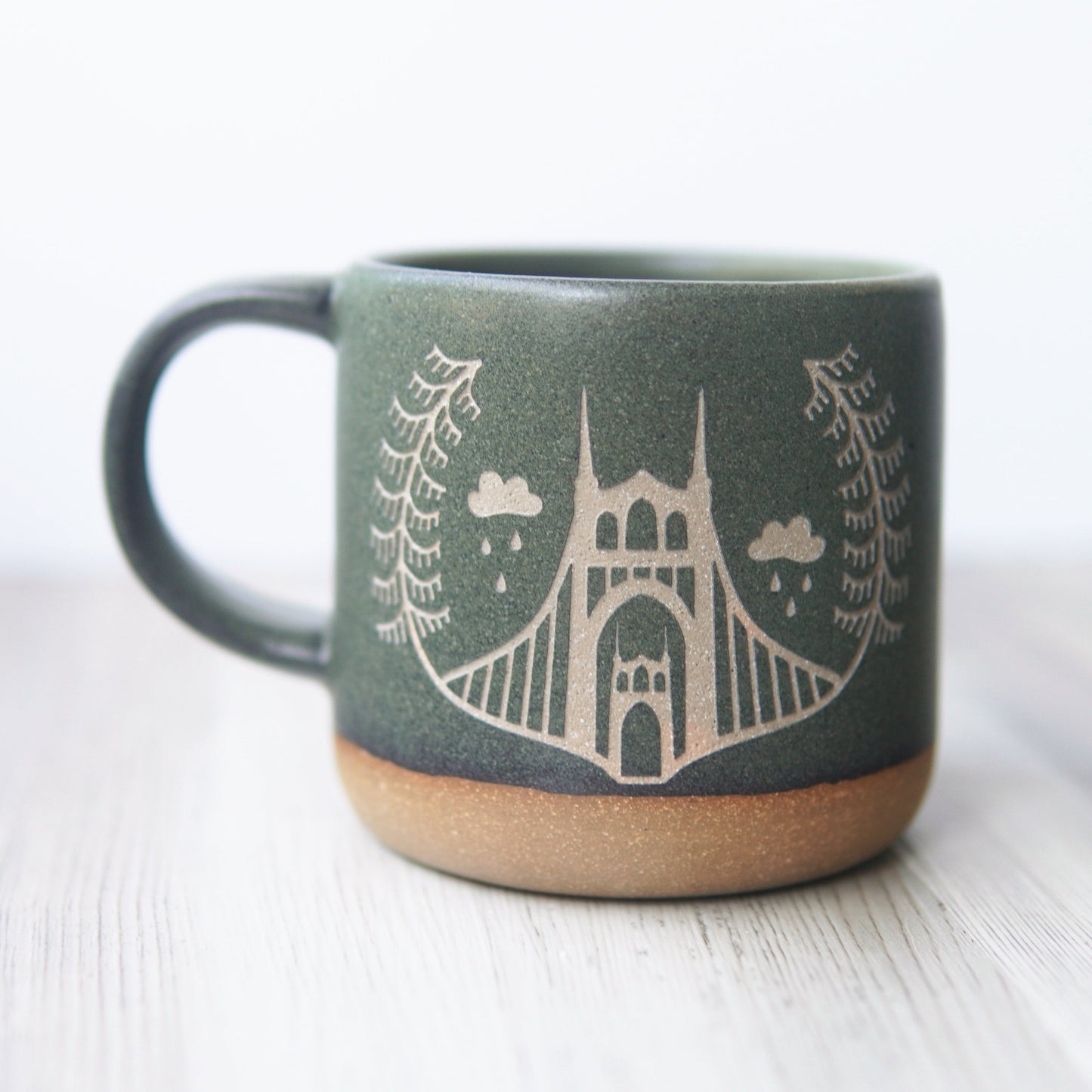Portland Bridges Mug, Forest Style
