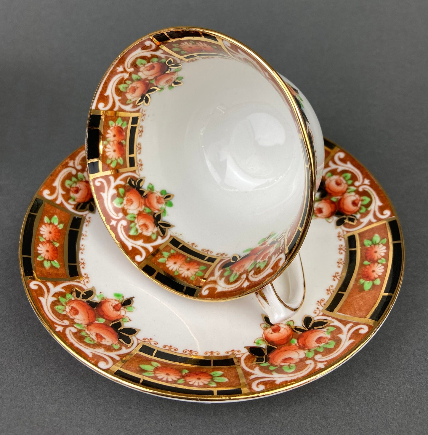 Royal Albert Bone China Cup and Saucer : Heirloom Pattern