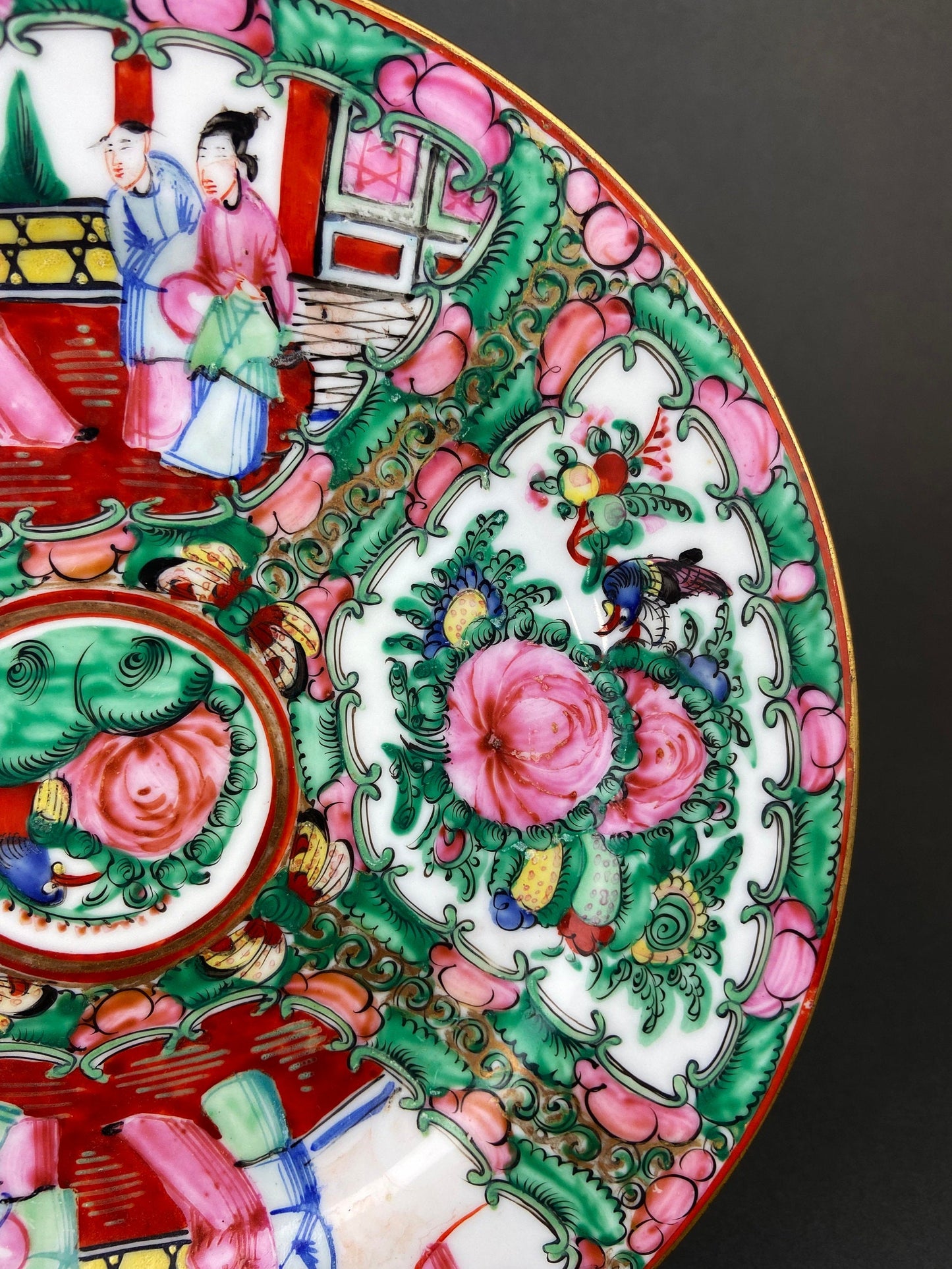Rose Medallion Tea Service: Hand-Painted, Hong Kong
