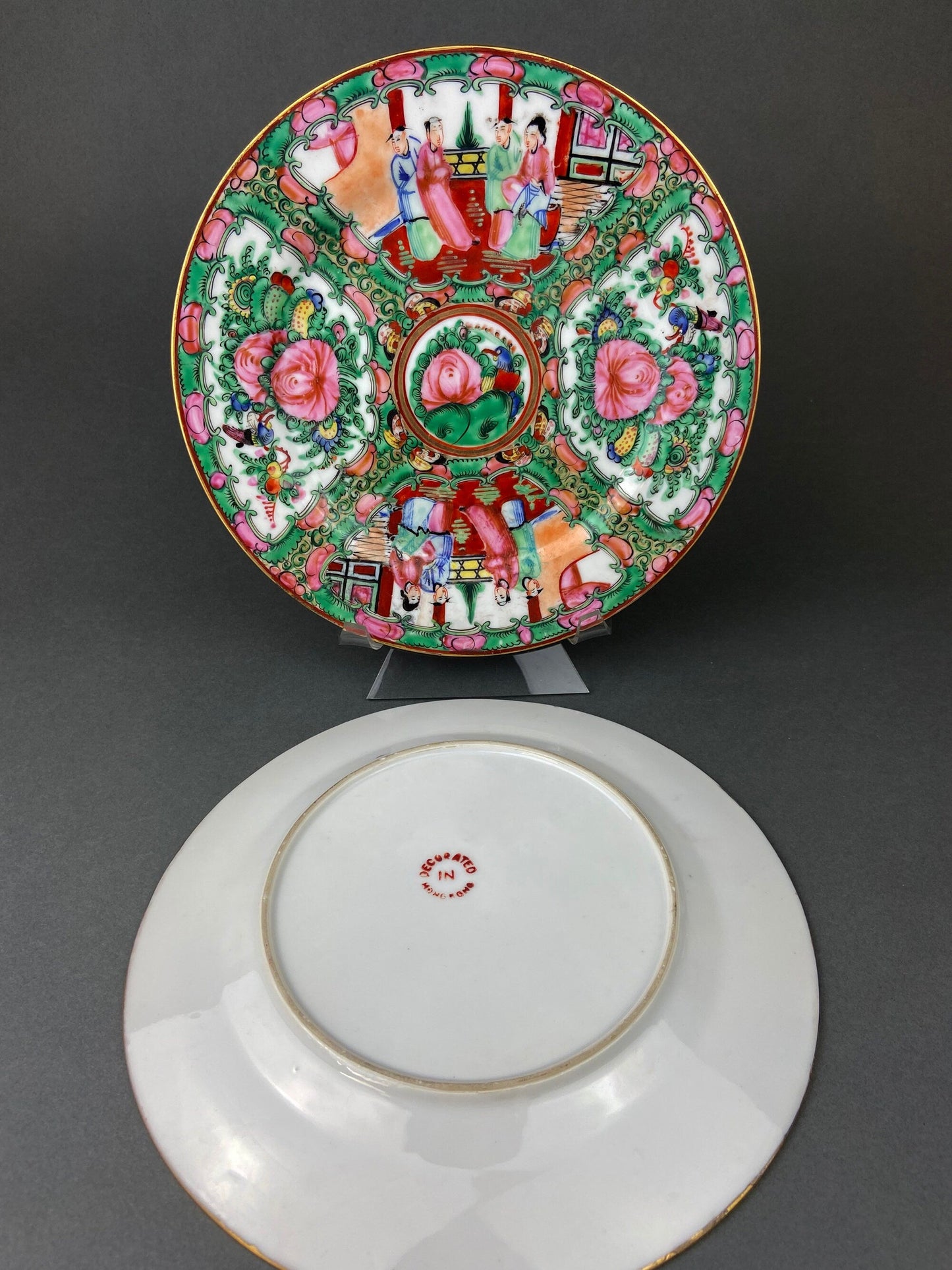 Rose Medallion Tea Service: Hand-Painted, Hong Kong