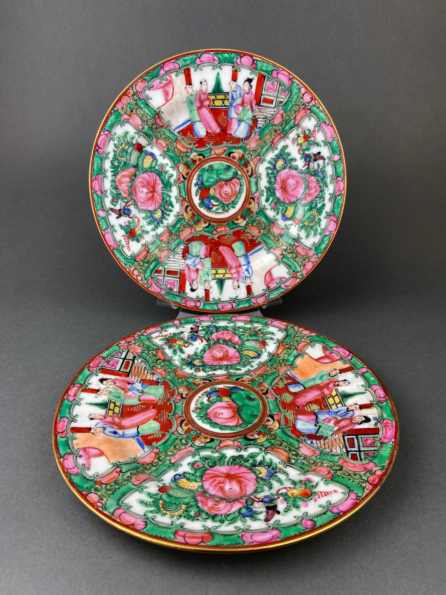 Rose Medallion Tea Service: Hand-Painted, Hong Kong