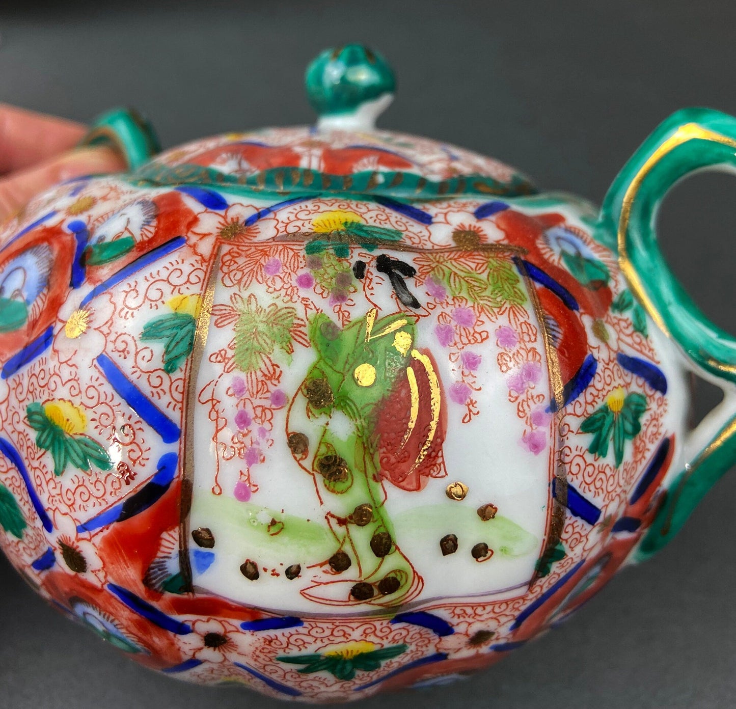 Rose Medallion Tea Service: Hand-Painted, Hong Kong