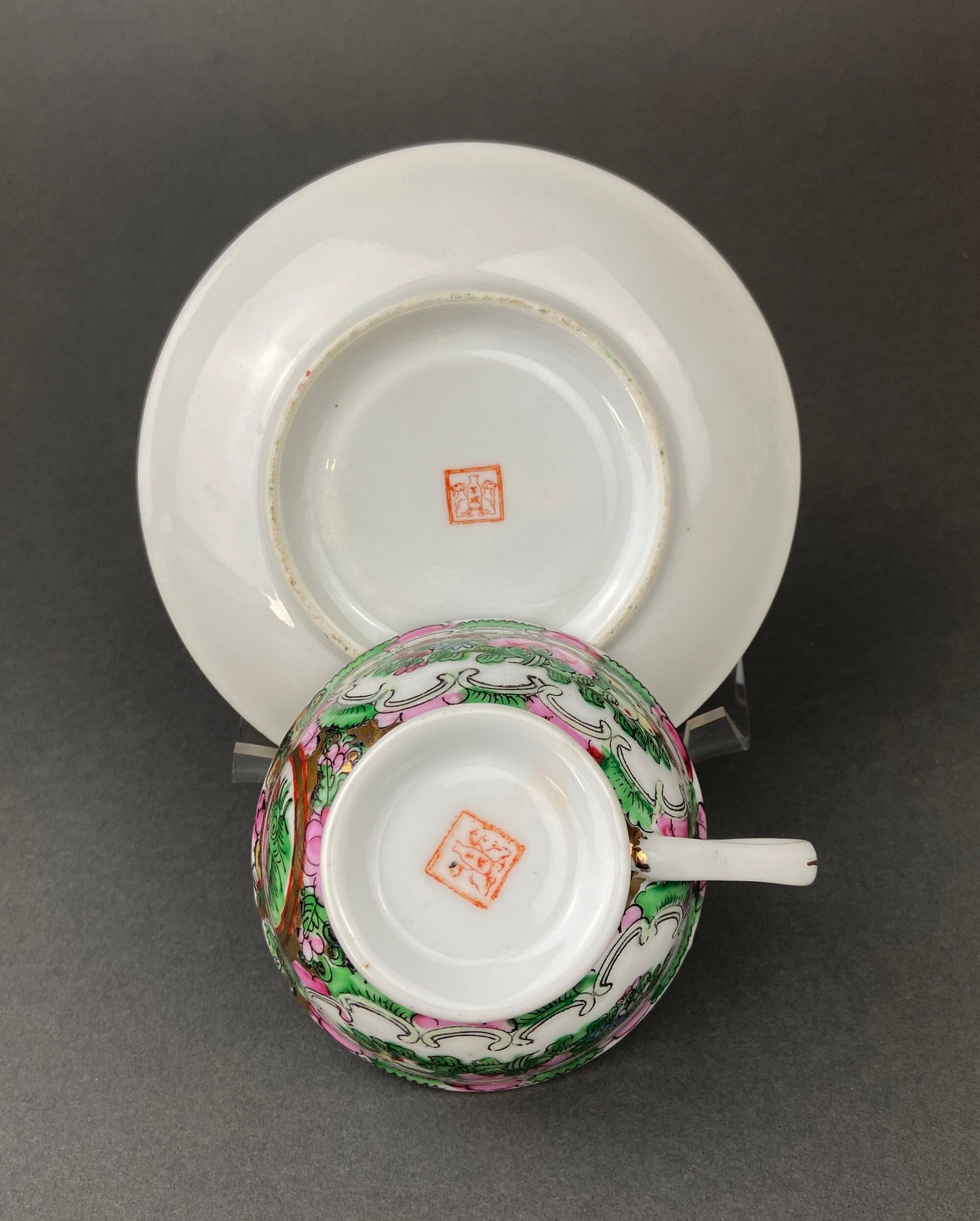Rose Medallion Tea Service: Hand-Painted, Hong Kong