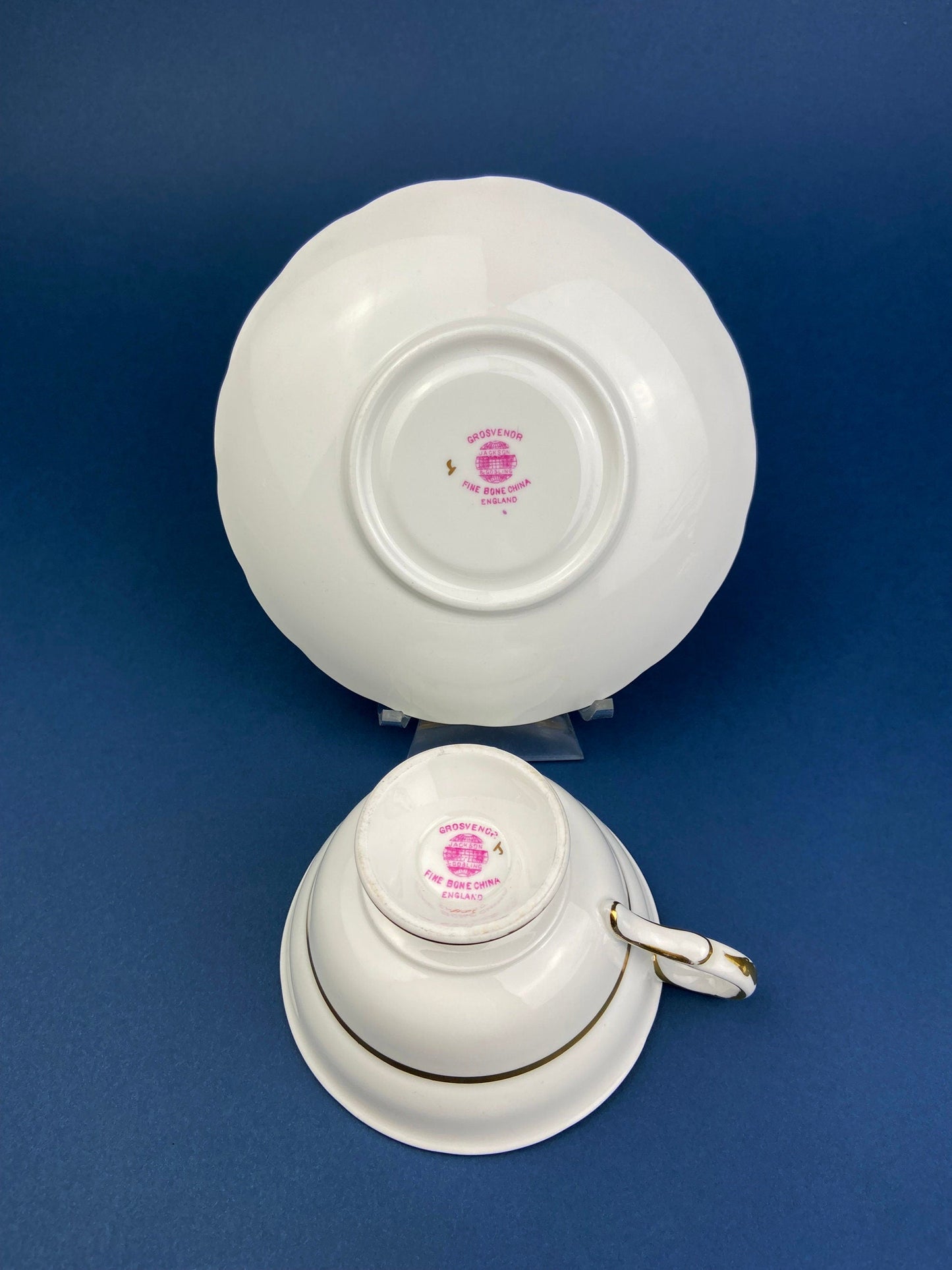 Grosvenor Fine Bone China Cup and Saucer: Mint Green