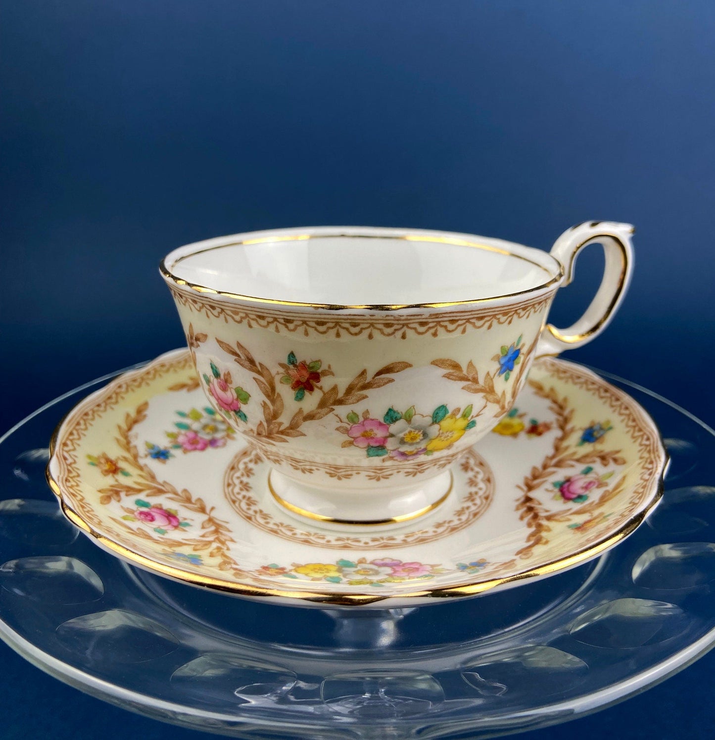 Grosvenor Fine Bone China Cup and Saucer: Mint Green