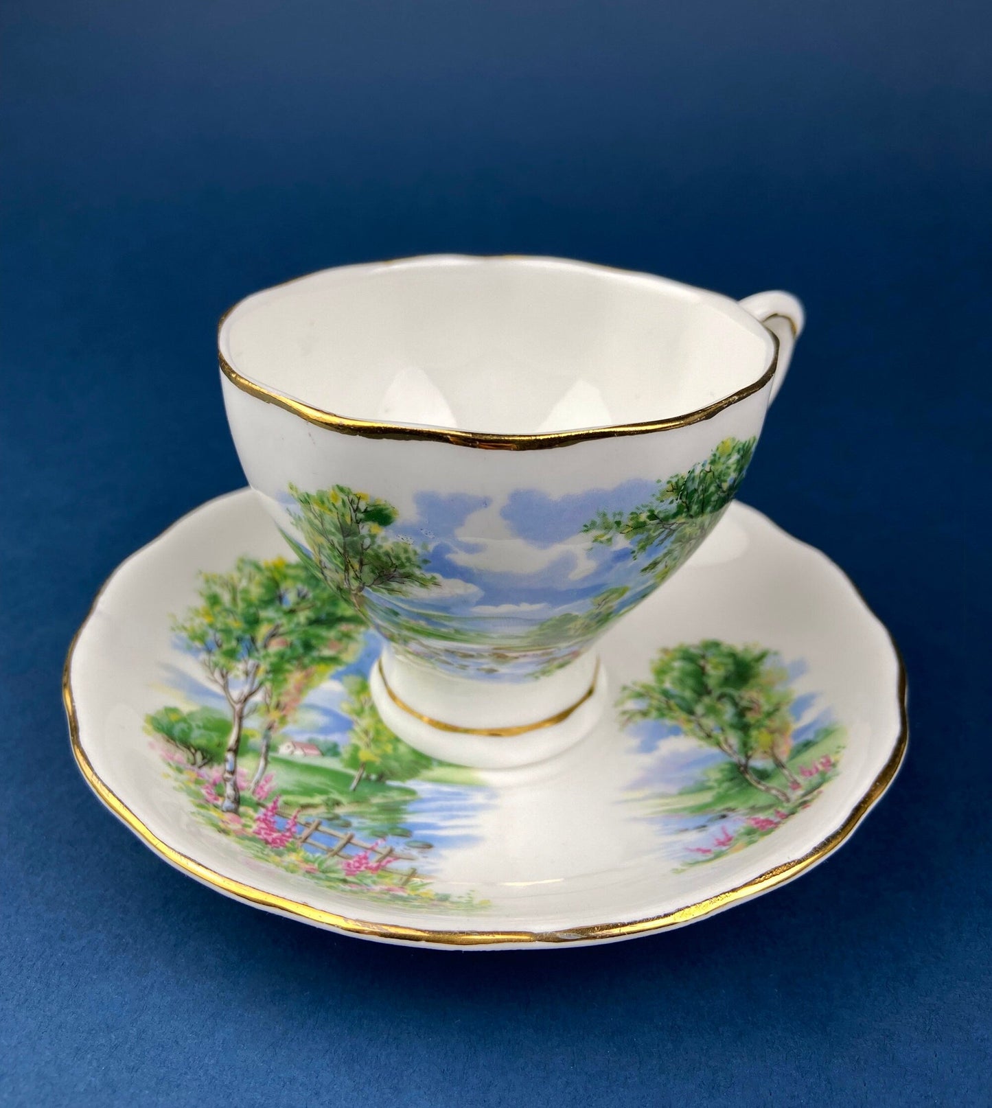 Crown Staffordshire Ellesmere Cup and Saucer
