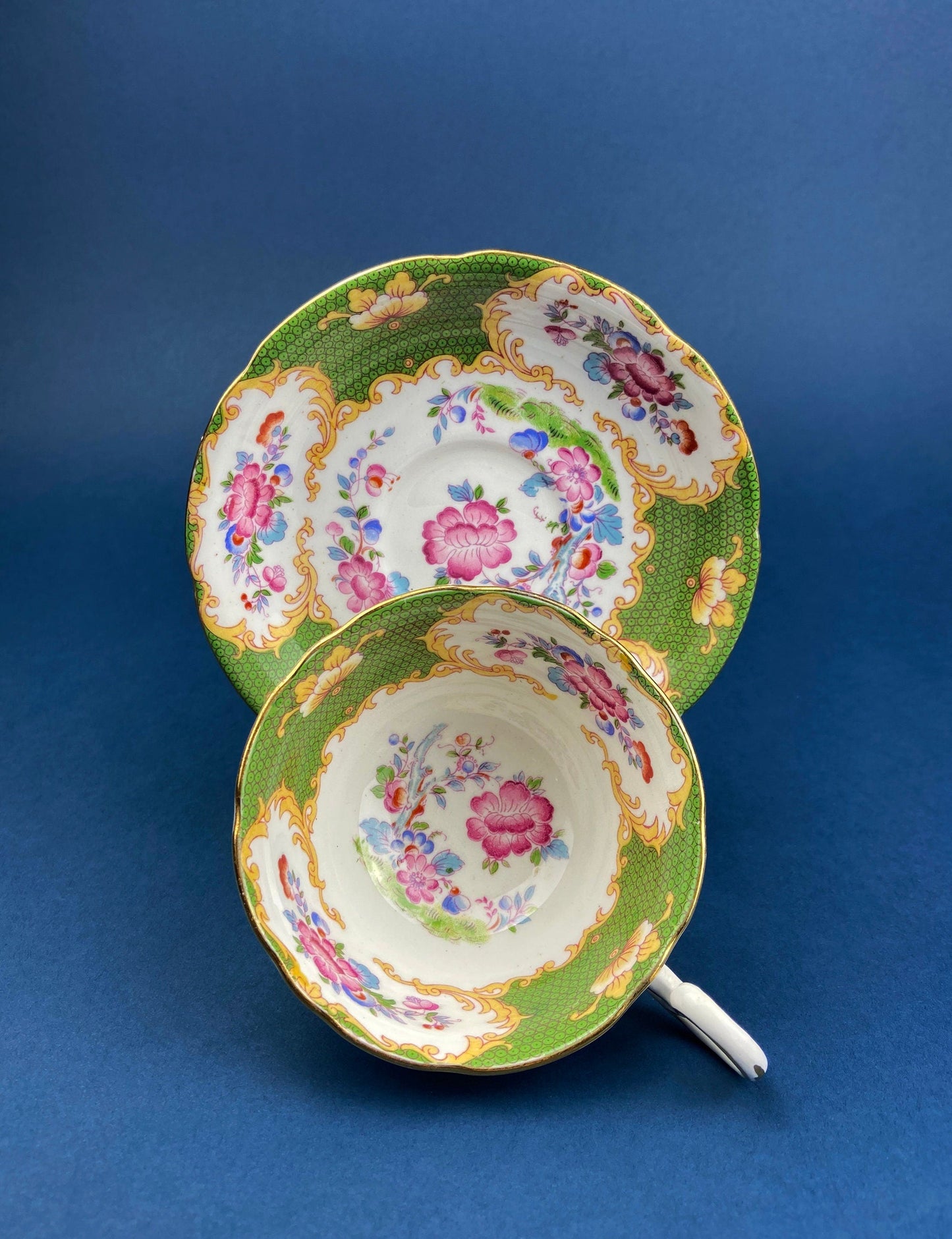 Grosvenor Fine Bone China Cup and Saucer: Mint Green