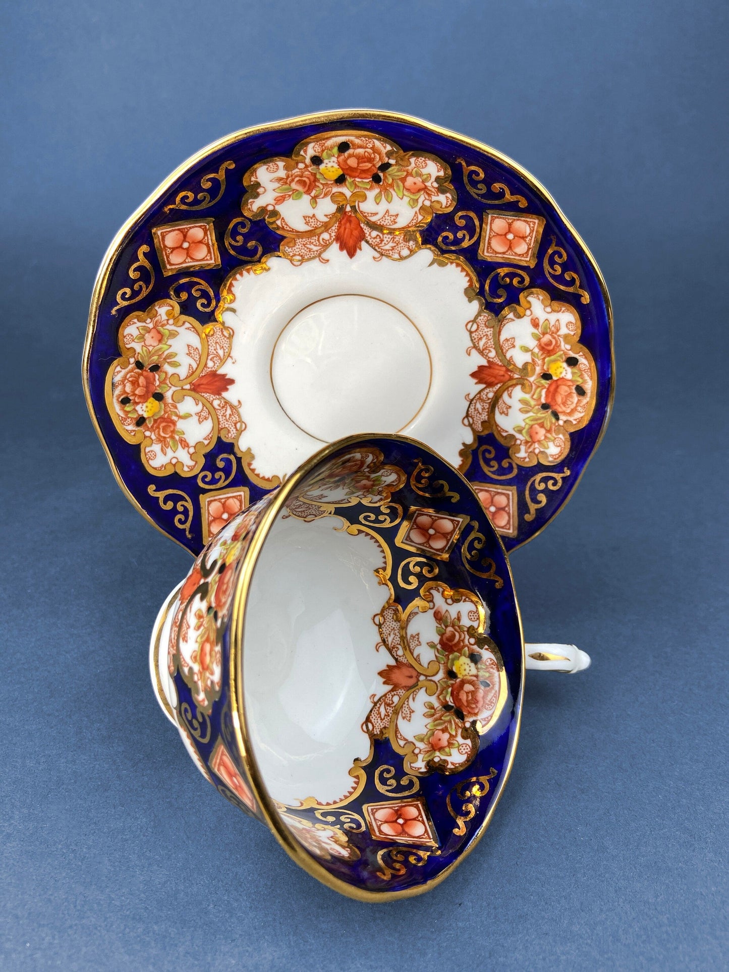 Royal Albert Bone China Cup and Saucer : Heirloom Pattern