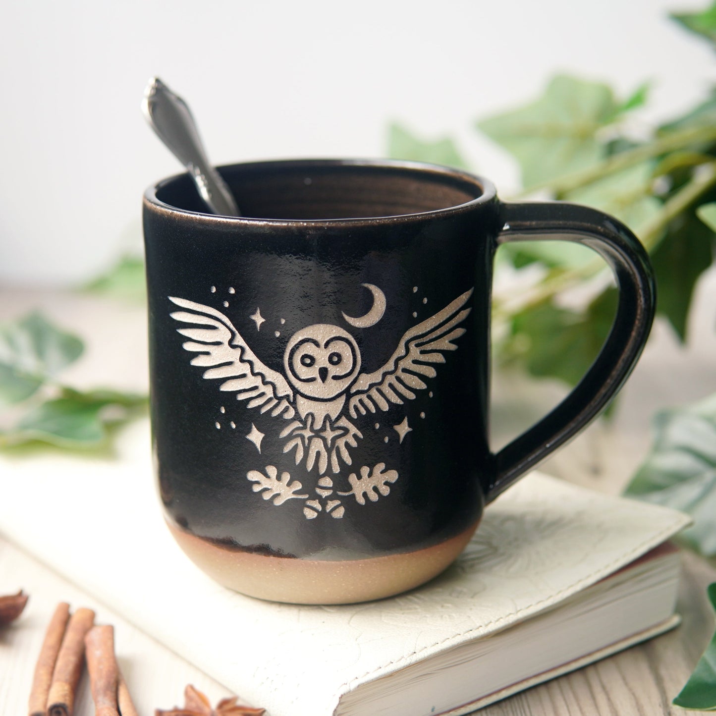 Owl and Oak Mug, Farmhouse Style