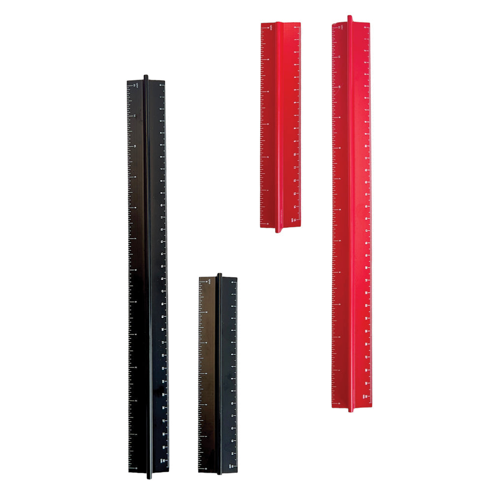 Artist Ruler and Paperweight Set, Red